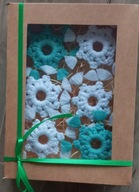 Ozdoby świąteczne choinkowe z makramy - handmade