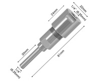 Przedłużka frezu wrzeciona frezarki 6,35mm x 6,35mm 1/4 cala