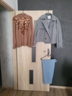 ZESTAW UBRAŃ 30 SZT ROZMIAR 48/ 4XL KURTKI , PŁASZCZE , SUKIENKI I INNE