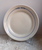 "SŁUŻBA ZDROWIA" talerz deserowy - PRL, Zakłady Fajansu Włocławek