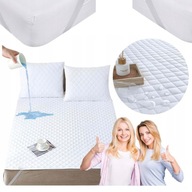 OCHRANIACZ NA MATERAC 140X200 WODOODPORNY PIKOWANY PODKŁAD POKROWIEC MATA