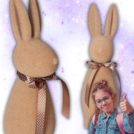 ZAJĄC ZAJĄCZEK WIELKANOCNY DUŻY FIGURKA OZDOBA DO KOSZYCZKA WIELKANOCNEGO