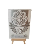 ZAWIADOMIENIA KOMUNIA IHS W SERWETCE C6 SREBRO - SZARY