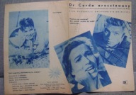 DR CORDA ARESZTOWANY - -film prod.RFN -program kinowy -lata 50-te