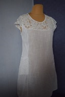 Piękna sukienka włoska bawełniana nowa z koronką z kieszeniami_46