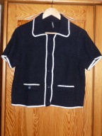 DIVIDED stylowy granatowy sweterek bluzka 40/42