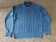 Sweter młodzieżowy niebieski f.H&M