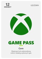Subskrypcja Microsoft Xbox Game Pass Core 12 miesięcy Klucz