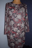 BONPRIX PIĘKNA SUKIENKA Z DŁUGIM RĘKAWEM_44