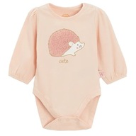 Cool Club, Body dziewczęce z długim rękawem, różowe, 68 cm