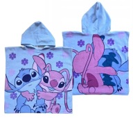 Okrycie z Kapturem Ponczo Kąpielowe Ręcznik Plażowy STITCH Bawełniane