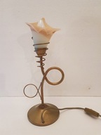 LAMPKA LAMPA STOJĄCA ART DECO ZŁOTA KALIA 2 SZTUKI