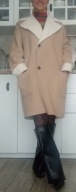Madeleine COAT CAMEL WOOL / ANGORA UNIKAT OVERSIZED M/L