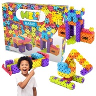 KLOCKI KONSTRUKCYJNE WAFLE DUŻE OPAKOWANIE 1000 SZTUK ELEMENTÓW DLA DZIECI