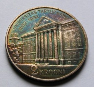 Estonia-2kroni 1932r Uniwersytet Tartu-Ag ,piękna