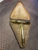 Poziomica krzyżowa vintage mosiężna kolekcjonerska żadki okaz