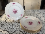 Rosenthal Sanssouci biała porcelana złoto talerzyki deserowe 6 sztuk