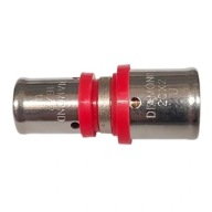 PEX ZŁĄCZKA MUFA 25x20 REDUKCYJNA ZACISKANA ALUPEX ZAPRASOWYWANY ZACISKANY