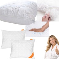 2x PODUSZKA 70X80 ANTYALERGICZNA PIKOWANA ZAMEK CAŁOROCZNA DO SPANIA POLSKI