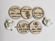 10x PODZIĘKOWANIE DLA GOŚCI NA ŚLUB WESELE MAGNES GRAWER Z IMIONAMI