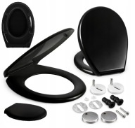 DESKA SEDESOWA KOŁO CERSANIT ROCA WOLNOOPADAJĄCA CZARNA UNIWERSALNA WYPINAĆ