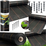 Agrotkanina 135 g/m² 1,1 x 50 m PREMIUM UV mata antychwastowa + 50 kołków