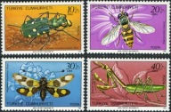 Turcja 1981 Znaczki 2584-7 ** owady motyle chrząszcze