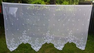 Śliczna firanka z Fabryki Firanek i Koronek Haft - 295cm x 160cm - bdb !!