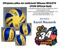Oficjalna piłka do siatkówki Mikasa MVA370 (FIVB Official Ball)