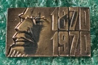 ODZNAKA LENIN 100 LECIE URODZIN WODZA REWOLUCJI 1870-1970
