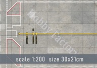 Podstawka "Lotnisko Cywilne HF2006" skala 1:200 roz.A4 druk PCV 3mm