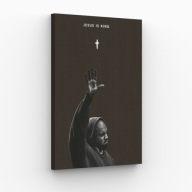 Obraz na Płótnie 40x70cm Jesus Is King Kanye West Hip Hop Salon Loft