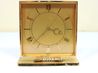 Unikatowy Stary Zegar Kominkowy Budzik Zlocony IMHOF 8 Dniowy 7 Rubinow