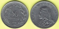 Turcja 50 Kurus 1974 r.