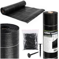 Agrotkanina Najmocniejsza 1x50m 135g/m2 Mata na Chwasty Gruba Czarna Mata