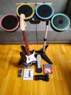 ROCK BAND 4 PERKUSJA GITARA FENDER STRATOCASTER GRA PAŁECZKI MIKR. PS4/PS5