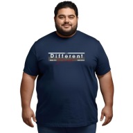 Koszulka bawełniana DYNAMIC granatowy T-shirt męski 7 XL NADWYMIAR 130 cm