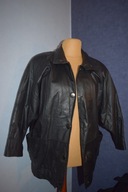 Genuie Lether Kurtka skórzana czarna długa vintage prawie nowa_44