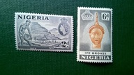 Nigeria ** 2 znaczki QEII kolonie angielskie brytyjskie
