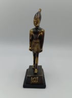 Faraon Thutmose III Egipt fig. odlana z brązu kolekcjonerska vintage 60 XXw