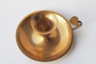 Kaganek świecznik klasyczny serce mosiądz