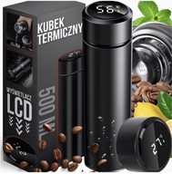KUBEK TERMICZNY TERMOS NA KAWĘ HERBATĘ Z WYŚWIETLACZEM LED SZCZELNY 500ml