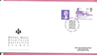Anglia 1995,FDC 2zn. defin. król. Elżbieta, zamek Carrickfergus, nomin 4GBP