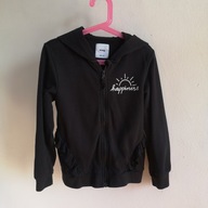 Czarna bluza z kapturem S i n s a y 128 basic good things ahead (059)