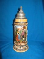 -[@s3] Przesliczny Stary kufel--26cm ok, 1900r -28-