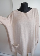 TIF TIFFY ITALY WŁOSKI MERINO MERINOSY WEŁNA WEŁNIANY KASZMIR OVERSIZE