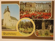 GŁUCHOŁAZY. Kościół . Plac wolności. Park. Pomnik Braterstwa Broni