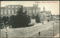 Verona. Piazza Vittorio Emanuele - Fotocromo 1900