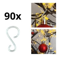 STD HACZYKI DO BOMBEK HACZYKI DO ZAWIESZANIA OZDÓB TRANSPARENTNE 90 SZTUK