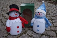 BAŁWAN FIGURKA PODŚWIETLANA LED LAMPION DENMARK DEKORACJA 40cm. NOWA